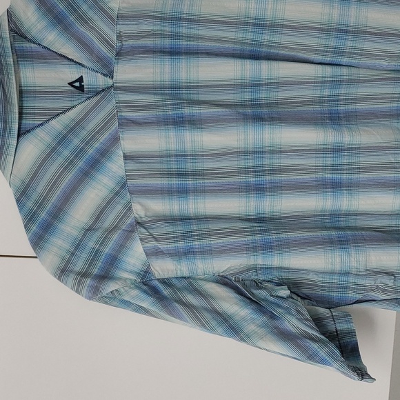 Ascend Mens Large Plaid Casual Outdoor Shirt Fishing - Picture 10 of 12